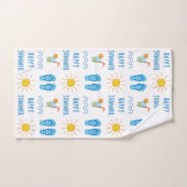 Joyeux ensemble de serviettes de bain Motif été (Serviette à main)