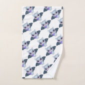 Joyeux ensemble de serviettes de bain pour chauves (Serviette à main)