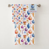 Joyeux ensemble de serviettes de Noël (En situation)