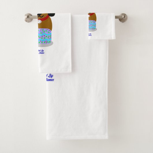 Joyeux Ensemble de serviettes de toilette de la ch (En situation)