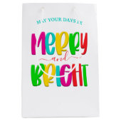 Joyeux et amusant Festif de Noël Sac cadeau de Noë (Devant)