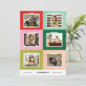 Joyeux et Blocs de couleurs vives Carte photo de v (Debout devant)