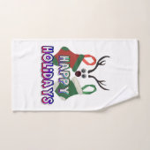 Joyeux et brillant : Bénie Joyeux Joyeux Reindeer (Serviette à main)