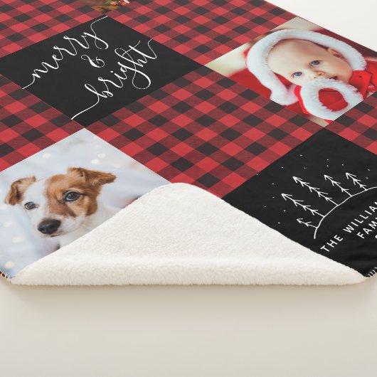 Joyeux et brillant Buffle rouge Plaid Photo de Noë (3/4)