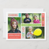 Joyeux et brillant Carte photo de vacances (Devant)