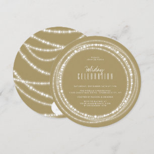 Joyeux et brillant étincelles Chic Invitation de f