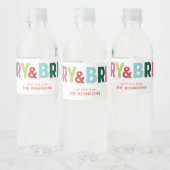 Joyeux et brillant Étiquette de bouteille d'eau de (Bouteilles)
