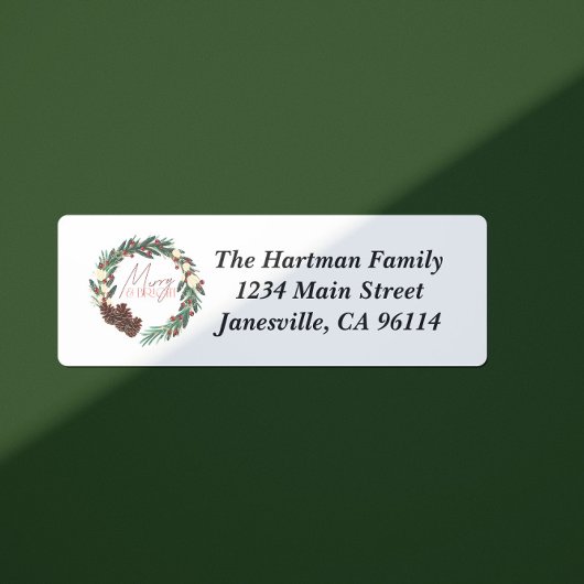 Joyeux et brillant Étiquette saisonnier