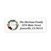 Joyeux et brillant Étiquette saisonnier (Devant)