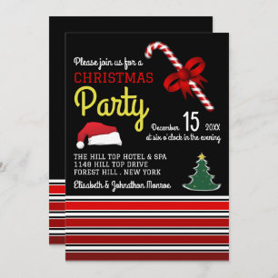 Joyeux et brillant, invitation à la fête de Noël