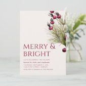 Joyeux et brillant Invitation de Noël (Debout devant)