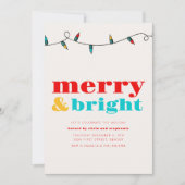 Joyeux et brillant Invitation de Noël (Devant)