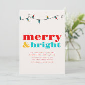 Joyeux et brillant Invitation de Noël (Debout devant)