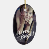 Joyeux et brillant joyeux ornement photo de Noël (Droite)
