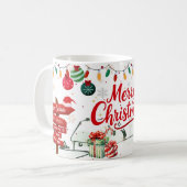 Joyeux et brillant Noël Classique & Mugs Festive (Devant gauche)
