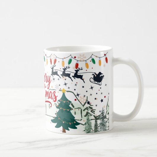Joyeux et brillant Noël Classique & Mugs Festive (Droite)