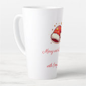 Joyeux et brillant Père Noël Latte Mug (Angle gauche)