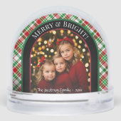 Joyeux et brillant ! Photo de Noël Plaid (Arrière)