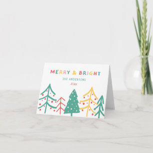 Joyeux et brillant Pine amusante Stylo Cartes de N