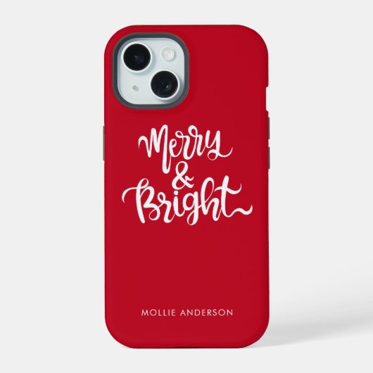 Joyeux et brillant script de typographie rouge (Verso)
