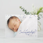 Joyeux et brillant Star Noël Carte photo de vacanc (Debout devant)