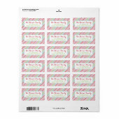 Joyeux et brillants Étiquettes de adresse de vacan (Feuille entière)