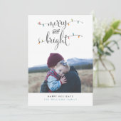 Joyeux et brillants feux de Noël Cartes photos (Debout devant)