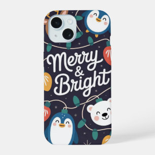 Joyeux et brillants feux de Noël iPhone / coque ip