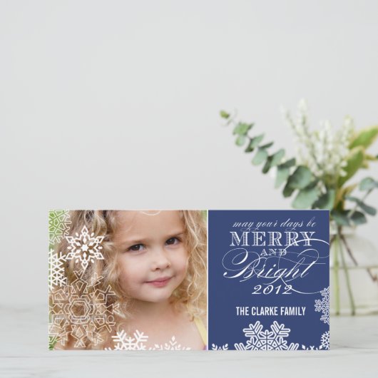 JOYEUX ET CARTE PHOTO LUMINEUX | BLEU FONCÉ (Debout devant)