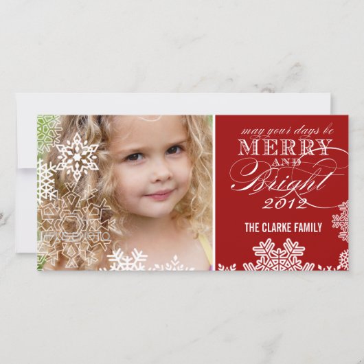 JOYEUX ET CARTE PHOTO LUMINEUX | ROUGE (Devant)