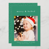 Joyeux et corrompu drôle carte photo de vacances v (Devant / Derrière)