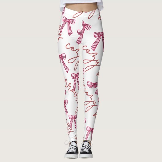 Joyeux et cosy Leggings de vacances (Devant)