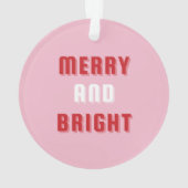 Joyeux et lumineux, Art de Noël rose, mode vacance (dos)