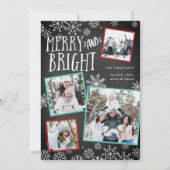 Joyeux et lumineux | Carte de collage photo de Noë (Devant)