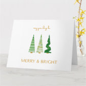 Joyeux et lumineux - Carte de Noël (Fleur jaune)