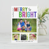 Joyeux et lumineux carte photo de vacances de | (Debout devant)