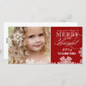 JOYEUX ET LUMINEUX | cartes photos de vacances 201 (Devant / Derrière)