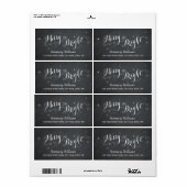 Joyeux et lumineux - Étiquettes de livraison de ta (Feuille entière)