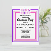 Joyeux Et Lumineux Joyeux Noël Invitation (Debout devant)