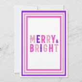 Joyeux Et Lumineux Joyeux Noël Invitation (Dos)