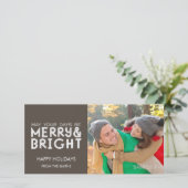 JOYEUX ET LUMINEUX JOYEUX VACANCES CARTE PHOTO BRO (Debout devant)