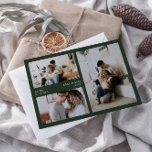 Joyeux et lumineux minimaliste vacances 3 Carte ph<br><div class="desc">Doté d'un script de machine à écrire minimaliste moderne, ce carte photo personnalisé dégage un charme simple et élégant. Personnalisez-le pour créer un accueil unique qui apportera des sourires à vos proches cette saison festive. Remplacez l'image de l'espace réservé par la vôtre pour capturer l'esprit de votre célébration. Pour modifier...</div>