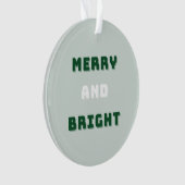 Joyeux et lumineux, Noël vert, période des Fêtes (devant)