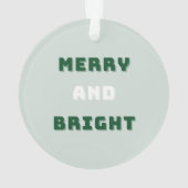 Joyeux et lumineux, Noël vert, période des Fêtes (dos)