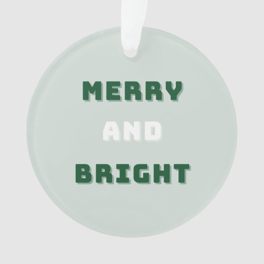 Joyeux et lumineux, Noël vert, période des Fêtes (devant)