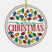 Joyeux et lumineux ornements de vacances, lumières (Devant)