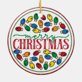 Joyeux et lumineux ornements de vacances, lumières (Dos)