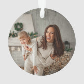 Joyeux et lumineux | Photo de Noël moderne et élég (dos)