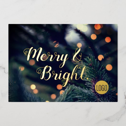 Joyeux et lumineux script Pine Vacances lumières (Recto)