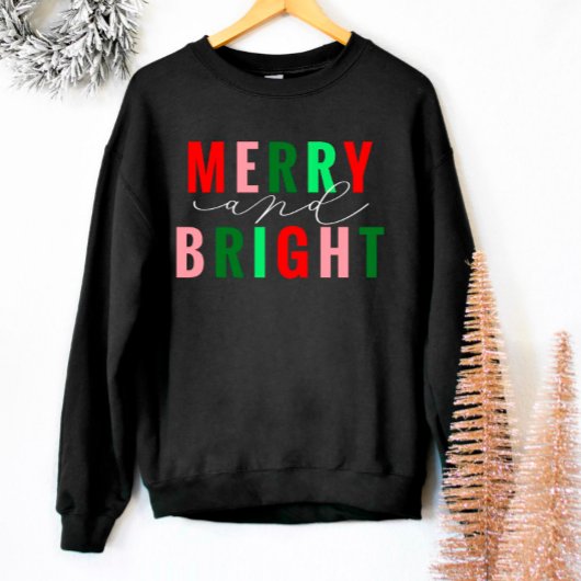 Joyeux et lumineux Sweatshirt de Noël